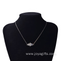 Charms Silver Hand of Fatima Alloy Necklace